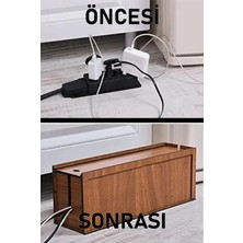 Mars Tasarım Kablo Priz Saklama Kutusu Priz Organizeri