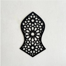 Mars Tasarım Nali Şerif Siyah Ahşap Tablo