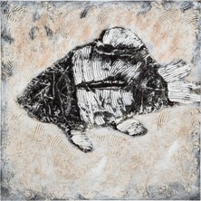 Mudo Home FOSSIL FISH YAĞLIBOYA TABLO 100X100CM