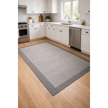 Filizon Mess Modern Dekoratif Yumuşak Dokulu Sisal Halı 3933 Gri Antrasit