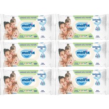 Molfix Bebekler İçin Uygun 60 Yapraklı İzotonik Ferah Temizlik Mendil 360 Yaprak Dermatolojik Test Edilmiş