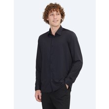 Kip Siyah Regular Fit Casual Gömlek
