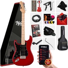 Midex RPH-31RD Solak Elektro Gitar Seti Maple Klavye Strat Kasa sss manyetik
