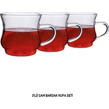 Mien Cam Kupa 3'lü Borosilikat MİEN-1S02