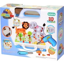 Fen Toys Creative Puzzle 3D Matkaplı Eğitici Mozaik Puzzle 239 Parça Renkli Çantalı Oyun