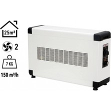 Ecoair Board 2000W Monofaze Elektrikli Fanlı Isıtıcı Krem