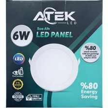 Atek 6W Sıva Altı LED Panel (Yuvarlak)