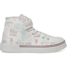 U.s. Polo Assn. Penelope Hı Jr 5fx Beyaz Kız Çocuk High Sneaker