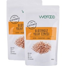 Wefood Glütensiz Yulaf Ezmesi 300 gr 2'li Sade İçerikli Sağlıklı Kahvaltılık Gevrek