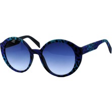 Italia Independent Italıa Independent 905 53 Zeb 022 Mavı Çok Renklı Yuvarlak Mavı Kadın Güneş Gözlüğü