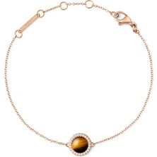 Daniel Wellington Audrey Bracelet Tiger Eye Rose Gold