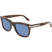 Salvatore Ferragamo Sf 2088S 240 55 Kadın Dikdörtgen Kırçıllı Kahverengi Kemik Güneş Gözlüğü