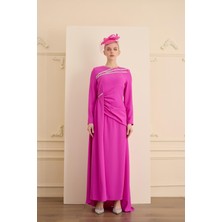 Senna Mıranda Dress Fuşya