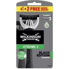Wilkinson Sword Xtreme 3 Black Edition Comfort Erkek Kullan At Tıraş Bıçağı 4+2