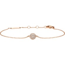 Daniel Wellington Pavã© Crystal Pendant Bracelet Rose Gold
