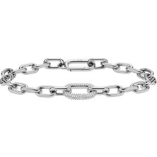 Daniel Wellington Crystal Link Bracelet Silver