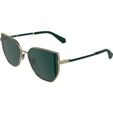 Calvin Klein Jeans Ckj 25209S 717 57 Kadın Kelebek Gold Metal Güneş Gözlüğü