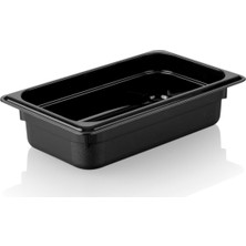 Plastport Kırılmaz Gastronom Küvet - Siyah 1/4-65