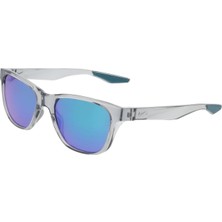 Nike Nıke Explore Sway IO0102X 012 53 Unisex Kare Şeffaf Gri Aynalı Kemik Güneş Gözlüğü