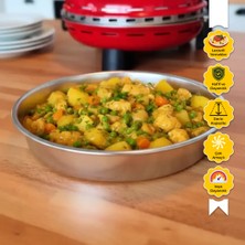 Dr.maya® | Yuvarlak Alüminyum Fırın Tepsisi | 26 Cm, Alüminyum Gövde, Hafif ve Dayanıklı Yapışmaz