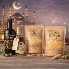 GT Anadolu Fırsat Paketi (2) – Anadolu Doğal ve Yöresel Gurme Ürünler (Zeytinyağı, Marsilya Sirkesi, Tarhana, Erişte)