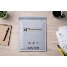 Yılmaz 30*38+5 Cepsiz Kargo Poşeti 1000 Adet