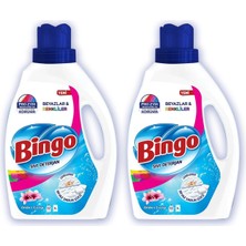 Bingo Çamaşır Deterjanı Beyaz ve Renkliler Amber 2600 ml x 2 Adet