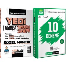Yediiklim Yayınları Yedi Adımda Temelden Zirveye Sözel Mantık - 2026 Kpss Ön Lisans Çözümlü 10 Deneme
