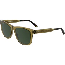 Lacoste L 6060S 264 54 Unisex Dikdörtgen Şeffaf Sarı Kemik Güneş Gözlüğü