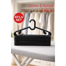 Nandy Home 30 Adet Slim Elbise Askısı - Esnek ve Dayanıklı Kıyafet Askısı