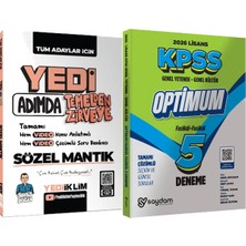 Yediiklim Yayınları Yedi Adımda Temelden Zirveye Sözel Mantık - Lisans Optimum 5 Deneme