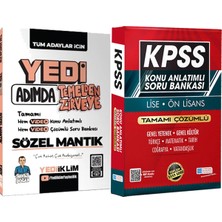 Yediiklim Yayınları Yedi Adımda Temelden Zirveye Sözel Mantık - Lise Önlisans Konu Ant. Soru