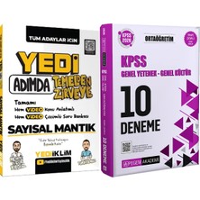 Yediiklim Yayınları Yedi Adımda Temelden Zirveye Sayısal Mantık - 2026 Kpss Ortaöğretim Çözümlü 10 Deneme