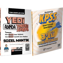 Yediiklim Yayınları Yedi Adımda Temelden Zirveye Sözel Mantık - 3 Deneme