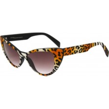 Italia Independent Italıa Independent 906 52 Zeb 001 Beyaz Çok Renklı Kedi Kadın Kahverengı Güneş Gözlüğü
