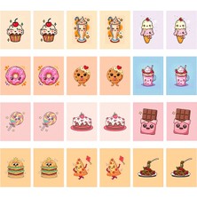 heptex Ahşap Sevimli Atıştırmalıklar Eşleştirme Kartları