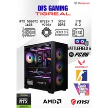AMD Dfs Gamıng Tıgreal Ryzen 7 9700X-B650M-RTX 5060 Tı 16GB-32GB Ddr5 Ram-1tb M.2 Ssd-Masaüstü Oyuncu Bilgisayarı