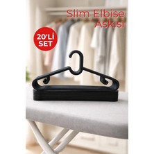 Nandy Home 20 Adet Slim Elbise Askısı - Esnek ve Dayanıklı Kıyafet Askısı