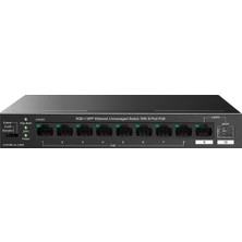 Tenda TEG1110PF-8-120W 8ge Poe+ Port (120W), 1xge + 1x Sfp Uplink Desktop Switch