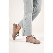 Mevese New Bian Kadın Vizon Süet Babet