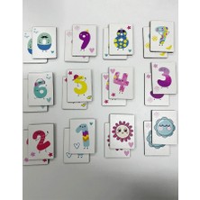 heptex Ahşap Sayılar Eşleştirme Kartları – Eğitici ve Eğlenceli Öğrenme Seti 