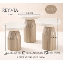 Bonj Üçlü Mantar Sehpa