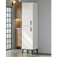 Velour 2 Kapaklı Çok Amaçlı Dolap Beyaz