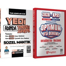 Yediiklim Yayınları Yedi Adımda Temelden Zirveye Sözel Mantık - Optimum 5 Deneme
