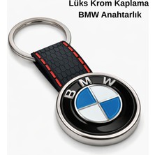 SAVEK Premium Bmw Anahtarlık Krom Kaplama Oto Anahtarlık Metal Gövde Şık Tasarım Bmw Araba Anahtarlık