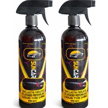 Suncar Oto Sıvı Lastik Parlatıcı Sprey 600 ml 2li Set