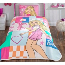 Taç Yeni Sezon Lisanslı Barbie Colourful Tek Kişilik Pike Takımı