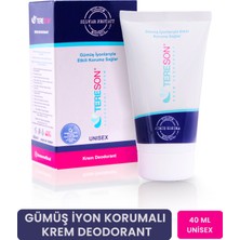 Tereson Krem Deodorant Gümüş İyon Korumalı 40 ml Unisex Uzun Süreli Ter Kokusuna Karşı Koruma