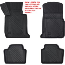 Carlone Bmw 3 Serisi E36 1990-2000 4d Premium Havuzlu Paspas-Kaydırmaz Taban