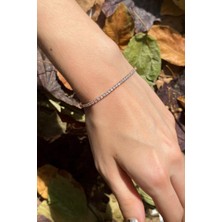 Spossy Silver Jewelry 1,5mm Su Yolu Bileklik